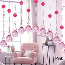 구슬커튼 1pc 1m 크리스탈 유리 비드 커튼 거실 파티션 혁신 축제 홈 창 웨딩 커튼