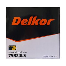 델코 75B24LS 수입차 자동차배터리 58Ah 혼다CRV 어코드 시빅, 공구대여/폐전지반납