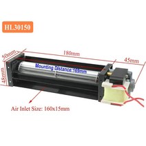 CPU 쿨러 공랭 인텔 AMD 크로스 플로우 팬 1 개 AC 220V 50/60Hz 12W 10W 볼 베어링 포우 환기 200mm 180mm, 01 HL30190
