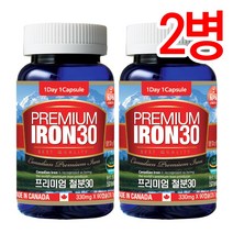 통라이프-프리미엄철분30-고함량캡슐-3개월분-2병, 2병