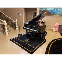 피아노방진매트 피아노 방음 매트 새로운 두꺼운 삼각 모양 카펫 충격 흡수 방습 카펫에 로고자 수제 담요, 05 1.8*2.7쌀 （세로판）, 02 스타인웨이