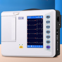 심장 박동 측정기 LED 화면 휴대용 혈액 심전도계, ECG3306B 6채널 심전계
