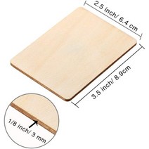 레이저각인기 레이저 마킹기 소형 미니 휴대용 인쇄기 30pcs 빈 나무 사각형 조각 diy 예술 공예 프로젝트 레이저 조각 조각에 대 한 미완성 라운드 코너 사각형 나무 컷, 6.4x8.9cm