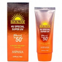 아스파시아 스페셜 수퍼 선크림 70ml 끈적임 없는 선블록, 단일제품