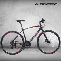 엔트리거 H21D 하이브리드 자전거 입문용 청소년 통학용 출퇴근자전거 유산소 라이딩 블랙, 엔트리거 H21D - 무광블랙레드, 미조립