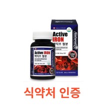 네추럴라이즈 액티브 철분 100캡슐 철분 영양제 철분 보충제 헤모그로빈 비헴철 임산부 철분 청소년 가임기 여성 철분제 캐나다 대용량 영양제 온가족 에너지생성 필수영양소 철분제, 1통, 100캡슐X16개