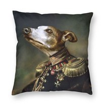 강아지마약방석 개모차 무중력 쿠션럭셔리 Pug 개 초상화 쿠션 커버 소파 폴리 에스터 리갈 애완 동물 빈티, 10 10_03 30x30cm 12x12in