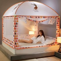공주방 여아 캐노피 사무실 나뭇잎 책상 범퍼침대 모기장 낙하 방지 어린이 39s 가정용 침실 유르트 아기 초미세 메쉬 농축 설치 무료 브래킷 new, 오렌지 핑크), 1.8m(6피트) 침대