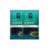 청정원 엄마손맛 맞벌이 우리가족 남해안산 청정 미역 40g(16인분) x2개 국민국 아기국 산모 자취 집밥 간편식 오이냉국 무침 생일 산모 출산 미소장국, 6세트