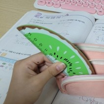 15cm 나무 자 예쁜 키위 디자인 15센치 미니 문구자