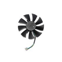 쿨링팬 컴퓨터팬 케이스쿨러85mm GA91A2H DC 12V 0.35A 4 핀 RX 560 쿨러 팬 POWERCOLOR Radeon RX560 레, 한개옵션0