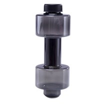 헬스 물통 아령 물병 스포츠 체육관 장비 크로스 핏 바디 빌딩 물 덤벨 무게 덤벨, 검은 색