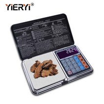 초정밀 고정밀 0.001g 실험실 전자 저울 Yieryi 6 in 1 다기능 디지털 100g200g300g500g1000g 무게 균형 손바닥 계산기 디자인, 0.01500G
