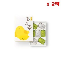 Tokyo Hiyoko green white chick 도쿄명과 히요코 그린 화이트 병아리 만쥬 7피스 2팩