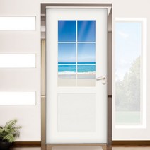 꾸밈 ch847-창문그림(파도치는바다)현관문시트지 시트지, D타입-콰이엇