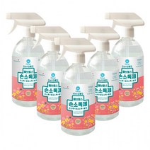 향기나는 다용도 손소독제 에브링스 스프레이 500ml 5개 살균소독제+탈취제 겸용 에탄올70% 의약외품 당일, 상세페이지 참조