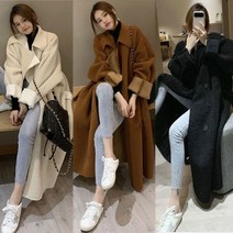 예니브 여성 코트 예쁜 롱코트 점퍼 뽀글이 양털 후리스 아우터 루즈핏 +사은품