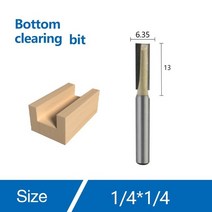 루터기 트리머 목공 지그 루타 루타기 우드 라우터 비트 목공 세트 깨끗한 바닥 표면 기획 페이스 밀링 커, 01 35mm