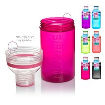 MP9_(시스테마) 스크류 탑 트리오 보틀 소 480ml HP+BPAFree 단백질 쉐이커 물통 플라스틱 헬스 운동 물병 보틀 보충제 +84318ep hantrading*4143971Au, 레드