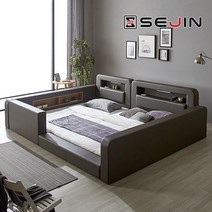 세진침대 루키 범퍼 패밀리침대 프레임만Q+SS, 초코브라운