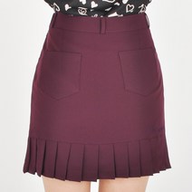 UF-55 뒷 주름 플리츠 포인트 스판 랩스커트 볼링스커트 골프치마 큐롯치마 캐쥬얼치마 단체복 빅사이즈 세트 여성골프웨어 가을 겨울