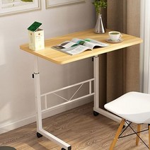 좁고긴 이동식 침대 테이블 베드 틈새 창가 폭좁은 미니 소파 높은 간이 슬림 사이드 선반, 멀티 테이블 大 아이보리