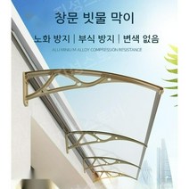 창문빗물막이 비가림 창문 빗물막이 비가림막 투명, 100X100cm