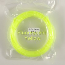 3d 펜용 플라스틱 10 미터 PLA 1.75mm 3D 프린터 필라멘트 인쇄 재료 압출기 액세서리 부품 투명 흰색 목재, 13 Fluorescent  Yellow