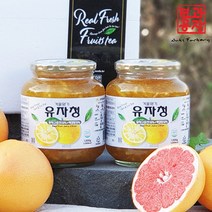 [견과공장] 겨울향기 유자청 1kg 2kg 유자청세트 수제청 과일청, 2병