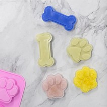 지안네이처 강아지발바닥과 뼈다귀 8구몰드