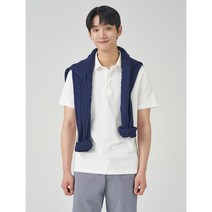 빈폴멘 모노피케 히든버튼 칼라 티셔츠 화이트 BC3342C511 336290