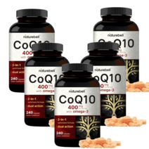 Naturbell CoQ10 유비퀴논 코큐10 400mg 240캡슐 5개