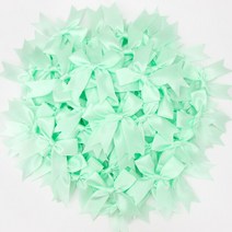 리커브보우 50PCS 85*85mm 핑크 새틴 리본 활 장식 공예 작은 Bowknot 선물 꽃 웨딩 보우 출생 DIY 파티, [20] Glass Green
