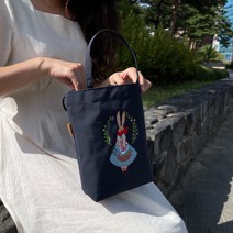 [국내제작] 손가방 키플링원단 미니 에코백 데일리 토트백 엄마 산책가방 보조가방