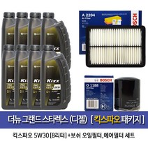 The new grandstarex더뉴그랜드스타렉스 디젤 보쉬1188-A2204 GScaltex kixxPAO C2C3 5W30-8L엔진오일