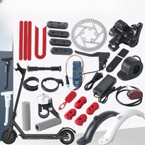 전동킥보드 부품 모터 유압 디스크 브레이크 전자 11인치 1200W 36V 48V 튜닝 스로틀, 화이트 리어 펜더육각 나사 전송