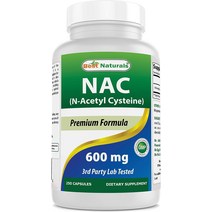 나우푸드 nac 영양제 NACC nacl Best Naturals NAC N-아세틸-시스테인 600 mg 250 캡슐