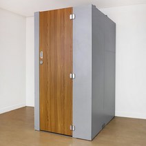 1인실 큐브 원룸형 스터디듀오 독서실책상 2000 자연광LED스탠드+천정등 포함, 책상 단품, 뉴 와이드 카멜레온 감성컨트롤LED 화이트+천장LED등, 바른자세 스마트패널+독서용 책거치대