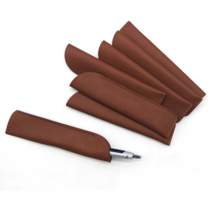 미니 가죽필통 펜 파우치 케이스 만년필 보관함, 브라운