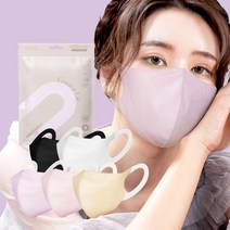 에어에이드 국산원단 날개형 새부리형 컬러마스크(중형 대형) 5가지 색상 5매입X4개(20매) /귀편한 부직포 소프트핏, Purple(퍼플)20매, Medium(중형), 4개, 5개