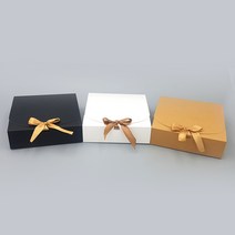 [골든트리] 무지 납작 사각 선물상자 대 12개 묶음, 화이트