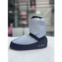 발레 웜업부츠 통굽 슈즈 겨울 패딩 토슈즈 보온 연습, 250, 그레이