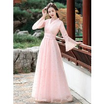 생활 개량한복 원피스 연회드레스 돌잔치 피로연 K613