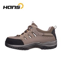 한스 4인치 캐쥬얼 경량 안전화 작업화 스프리트 통기성 메쉬소재 브라운