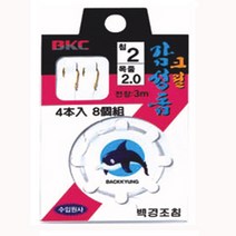 부산가자-백경 크릴감성돔 묶음바늘채비 (3m) BK-301, 5호-2.0