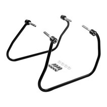 새들백 지원 브래킷 키트 할리 소프테일 슬림 스트리트 밥 표준 2018-2023 2019 오토바이용, 01 Black