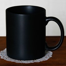 머그컵 + 유리컵 베스트 모음, 1개, 덴씨 무광 올 블랙 머그