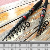 장대낚시대 휴대용 텔레스코픽 낚싯대 18m21m24m27m30m 탄소 M 파워 루어 1050g 스피닝 피쉬 핸드 낚시 태, 05 3.0 m