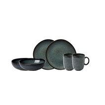 좋다. by Villeroy & Boch 석기 그릇 세트 도자기 모양 6피스 2인 조식 서비스