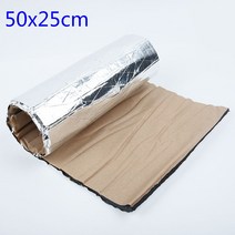 10mm 50x25cm Car Soundproofing Deadening Mat Heat Sound Insulation Cotton Firewall Auto Hood Door De, 하나, 보여진 바와 같이